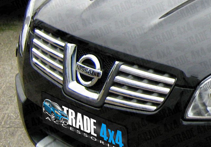 nissan,qashqai,chrome,grille,qashqai,radiator,grille,stainless,